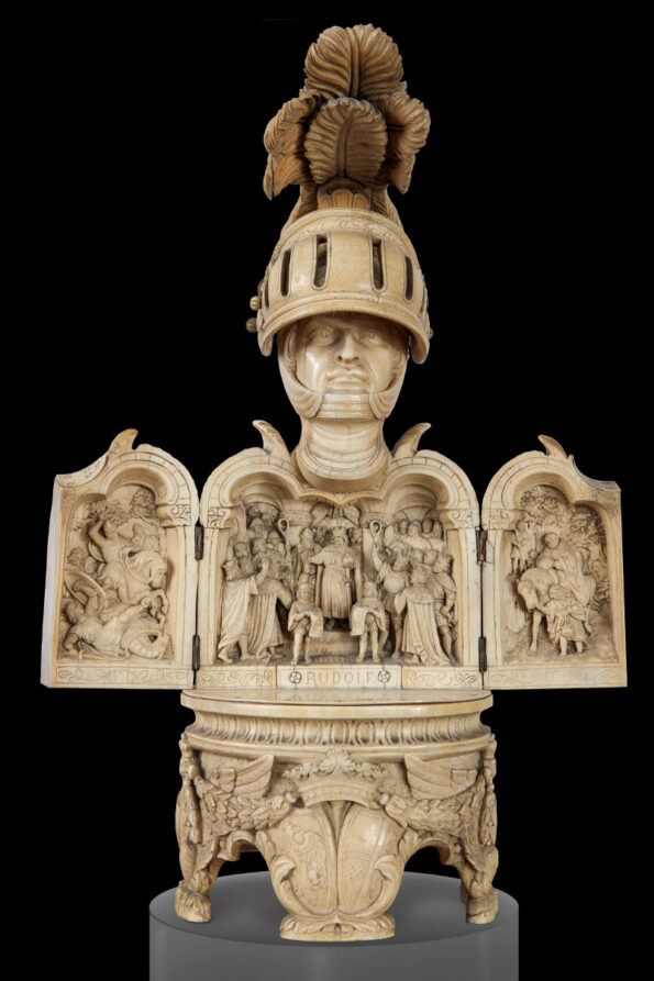 Ivory depicting Rudolf I of Habsburg king of Germany